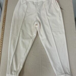 All In Motion white‎ ribbed jogger pants
